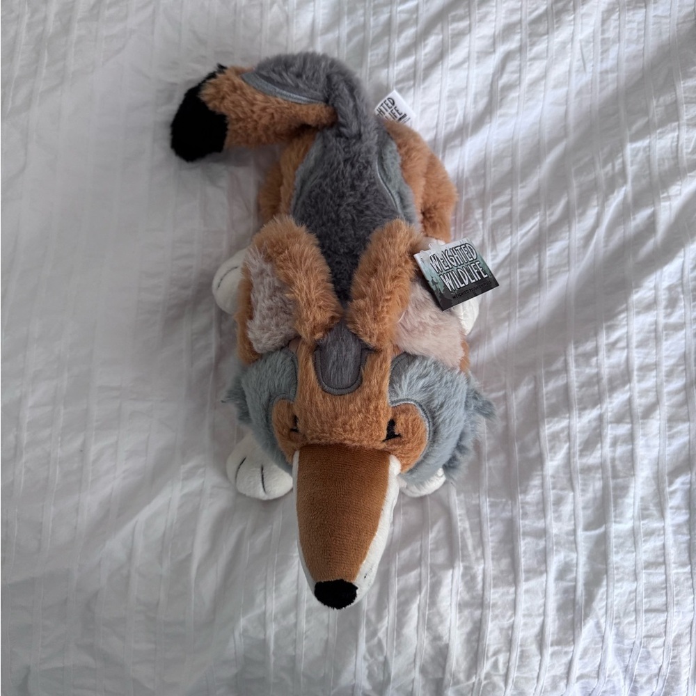 Adorable Weighted Coyote Plush – NWT Comfort Toy & Collectible - Picture 2 of 6